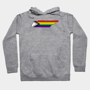 Progress pride flag - Tennessee Hoodie